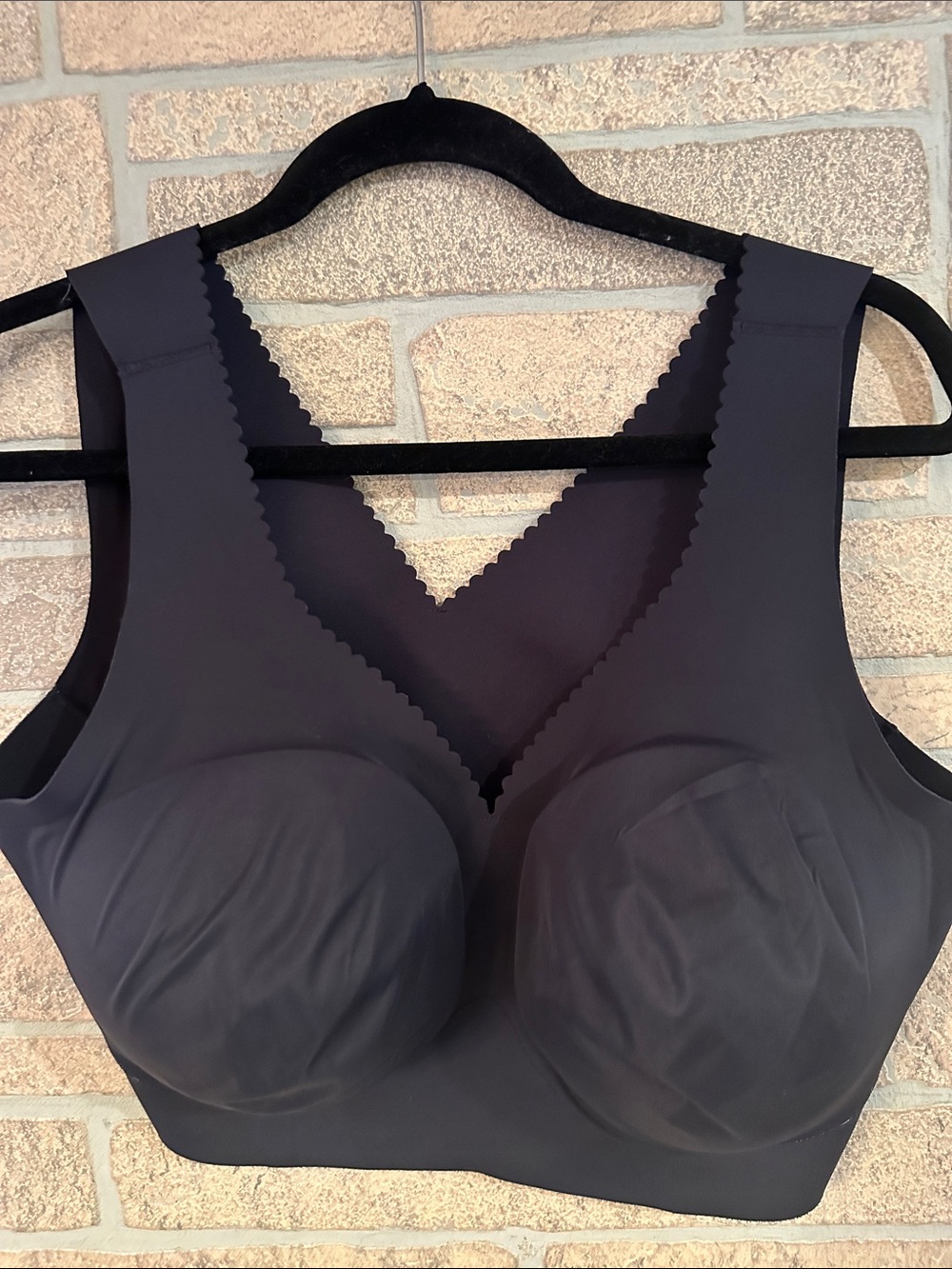 Evelyn & Bobbie Evelyn Charcoal Gray Bra 3XL